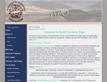 Tablet Screenshot of apo-observers.org